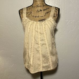 Metro 7 cream colored tank top, size small